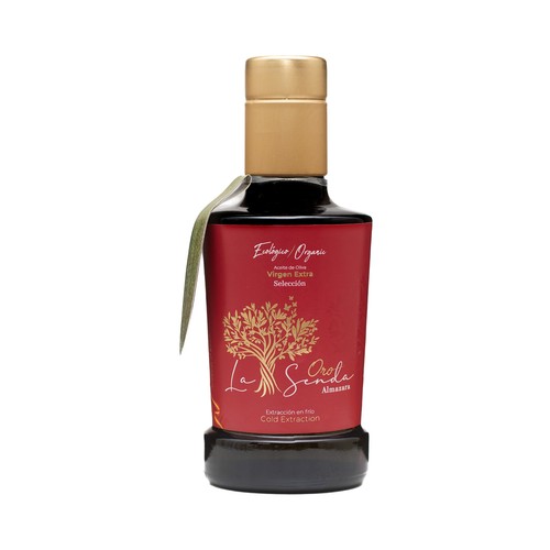LA SENDA ALMAZARA Oro selección Aceite de oliva virgen extra ecológico, extracción en frío botella 250 ml.