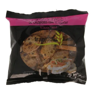 FRANJUBA Tostas de chapata con pasas 125 g.