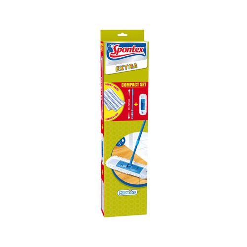 SPONTEX Set mopa atrapapolvo con funda de microfibra SPONTEX 1 ud.