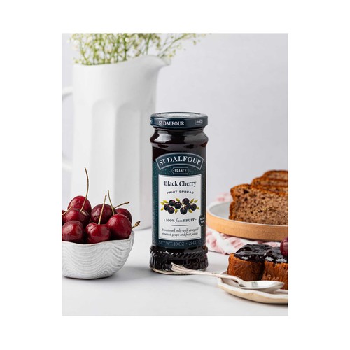 ST.DALFOUR Mermelada de cerezas negras 284 g.