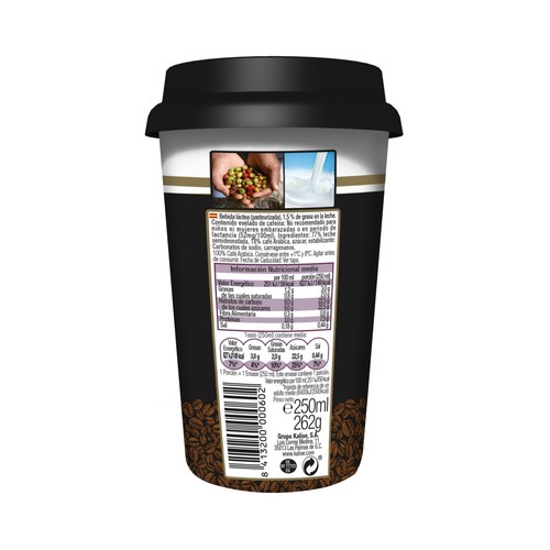 KALISE Bebida de café espresso con leche Espresso 250 ml.