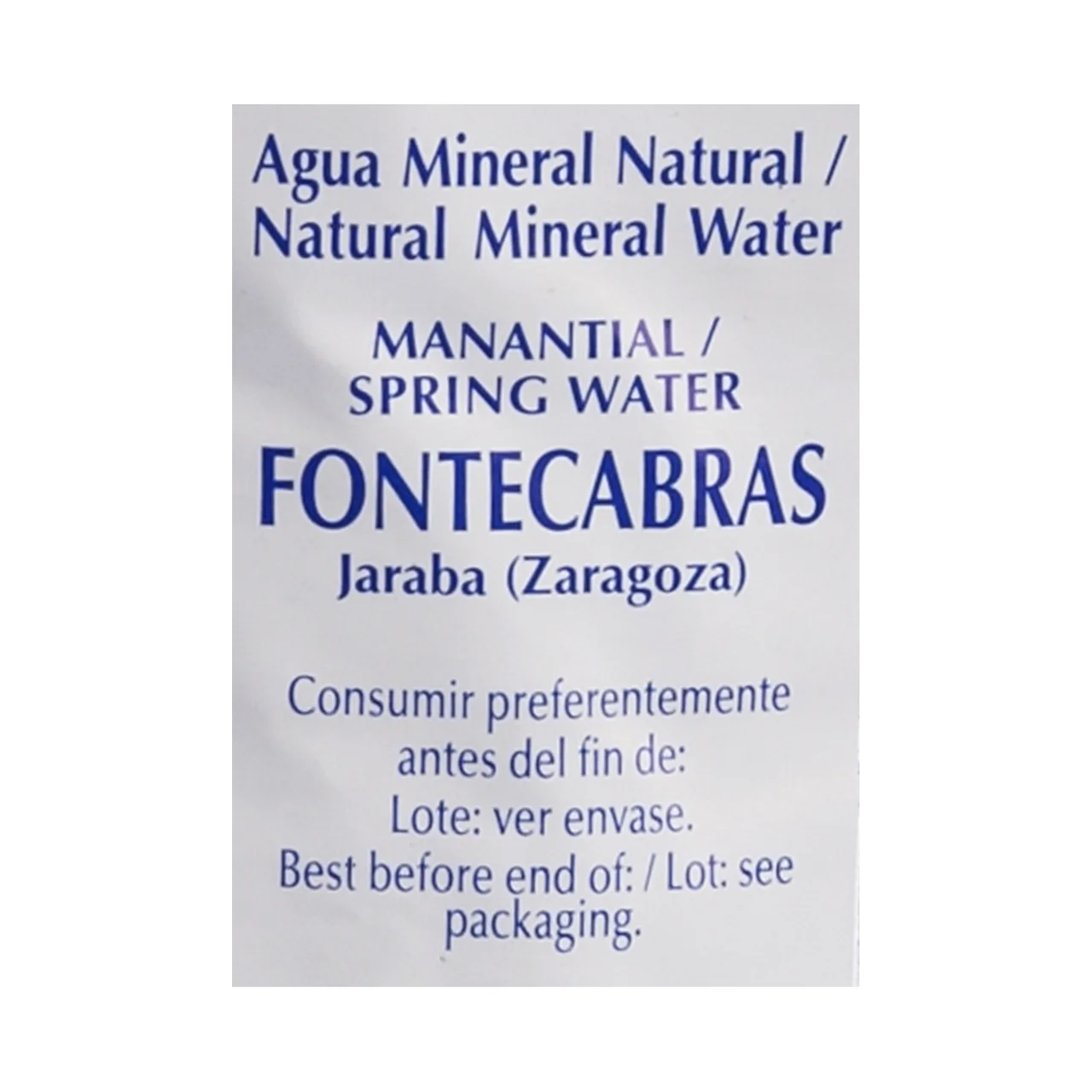 Agua mineral garrafa de 5 l.