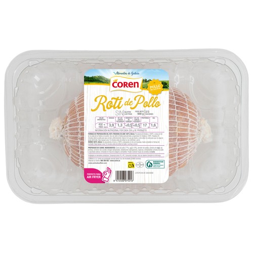 COREN Roti de pollo de Galicia 600 g.