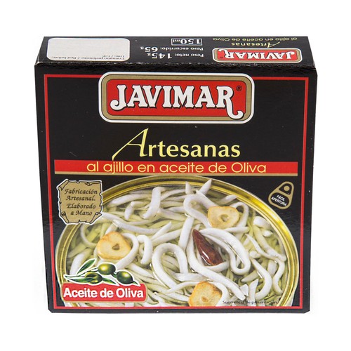 JAVIMAR Artesanas Gulas al ajillo en aceite de oliva 65 g.