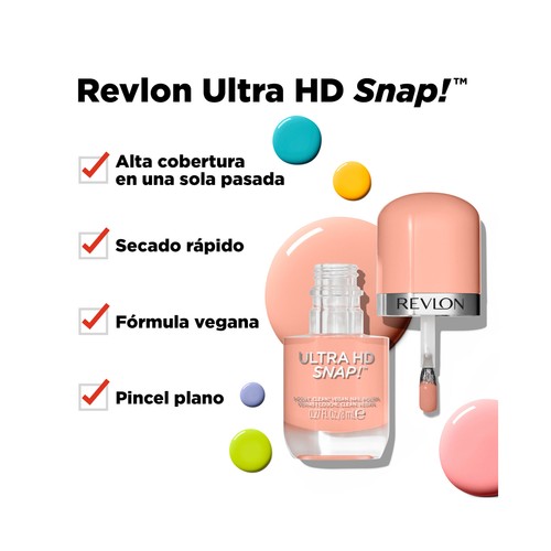 REVLON Ultra hd snap! tono 018 Keep cool Esmalte de uñas de secado rápido.