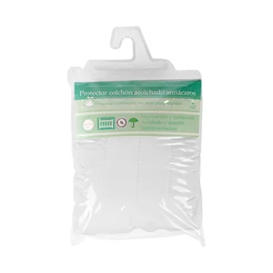 Protector de colchón de cuna, acolchado y antiácaros, INTERBABY, 60x120cm.