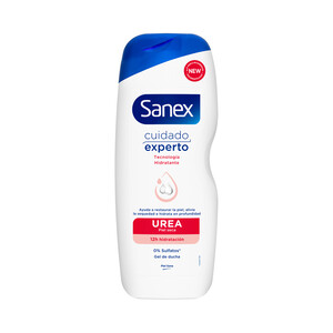 Imagen de SANEX Cuidado experto urea Gel para ducha o baño ultra hidratante, para pieles secas 600 ml.