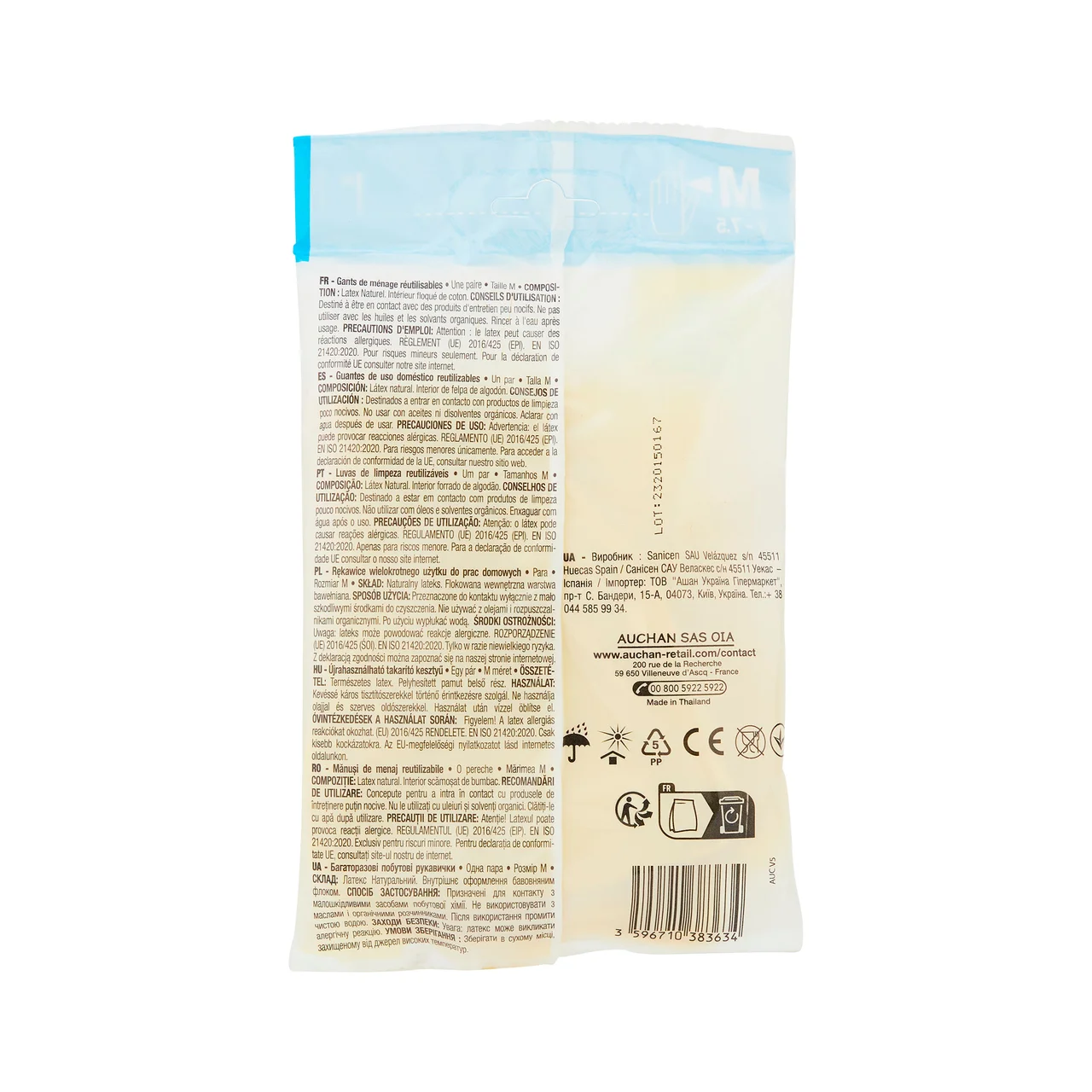 PRODUCTO ECONÓMICO ALCAMPO Guantes reutilizables t/m 2 uds.