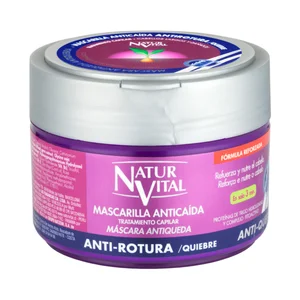 NATUR VITAL Mascarilla capilar acción anti rotura y anticaída NATUR VITAL 300 ml.