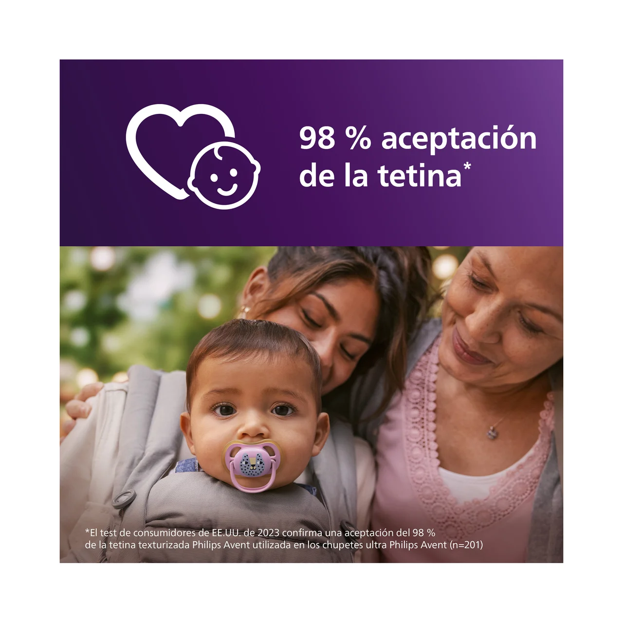 Ultra air de Philips Chupetes de 6 a 18 meses, con tetina con diseño ortodóntico 2 uds.
