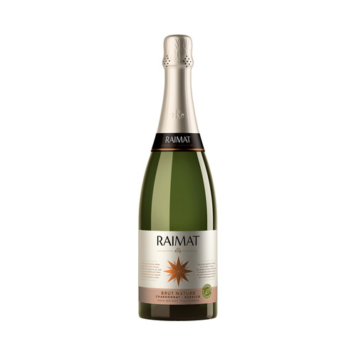RAIMAT Cava brut nature Chardonnay elaborado siguiendo el método tradicional botella de 75 cl.