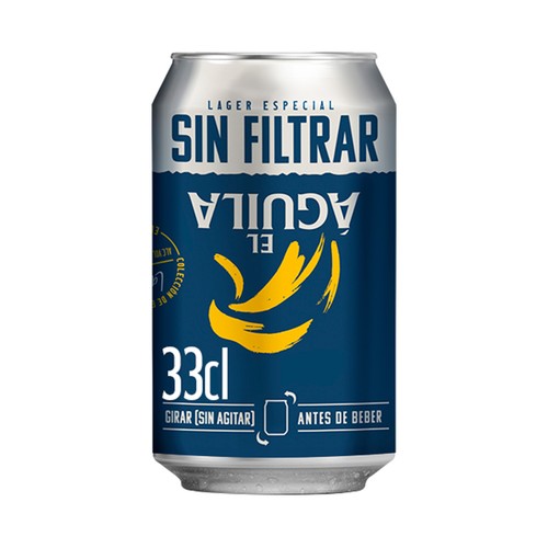 Cerveza sin filtrar EL ÁGUILA 33 cl.