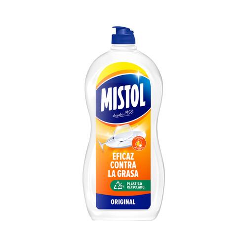 MISTOL Original Detergente concentrado lavavajillas a mano 900 ml.