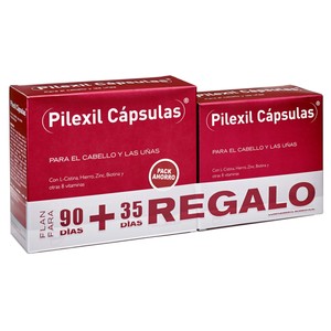 PILEXIL Complemento alimenticio para hombres y mujeres para nutrir cabello y uñas PILEXIL 250 uds.
