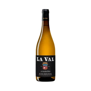 LA VAL Vino blanco albariño con D.O. Rias Baixas botella 75 cl.