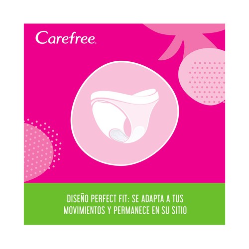 CAREFREE Cotton feel aloe Protegeslips (salvaslips) normales, transpirables y con aloe vera puro 56 uds.