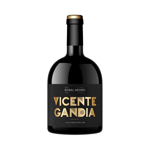VICENTE GANDIA Vino tinto Bobal con D.O.P. Utiel - Requena botella 75 cl.