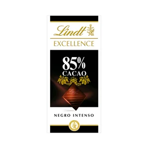 LINDT Chocolate negro (85% cacao) 100 g.