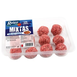 Imagen de Albóndigas mixtas estilo casero (cerdo - vacuno) con ajo y perejil ROLER 12 uds.