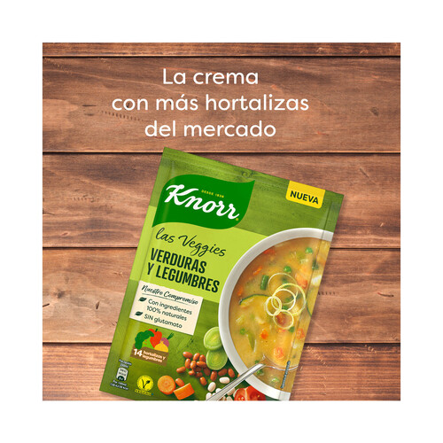 KNORR Sopa deshidratada de verduras y legumbres KNORR 68g.