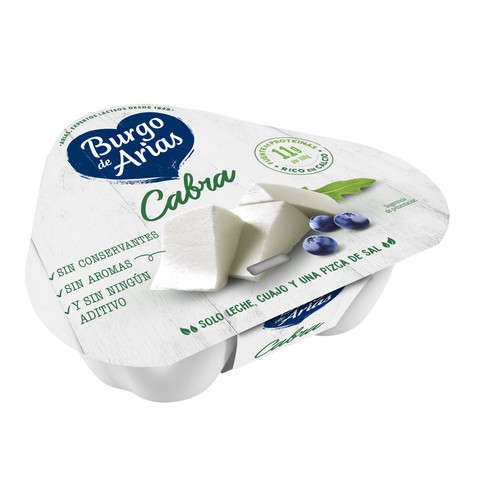 BURGO DE ARIAS Queso de cabra mini BURGO DE ARIAS 3 x 70 g.