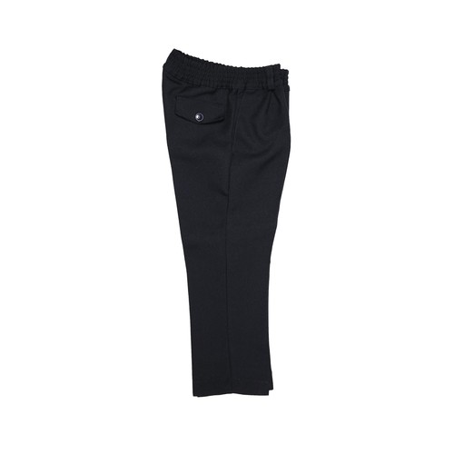 Pantalón de uniforme con cintura elástica azul marino, talla 3.
