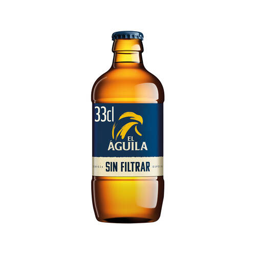 EL ÁGUILA Cerveza sin filtrar botella 33 cl.