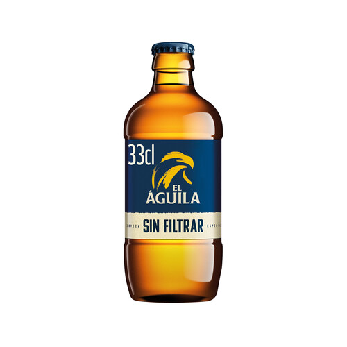 Cerveza sin filtrar EL ÁGUILA 33 cl.