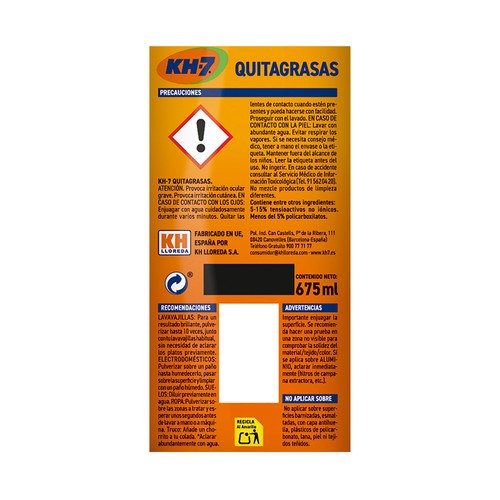 KH-7 Quitagrasas recambio 675 ml