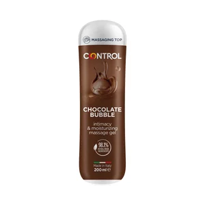 CONTROL Gel de masaje 3 en 1 de base acuosa y aroma a chocolate CONTROL 200 ml.