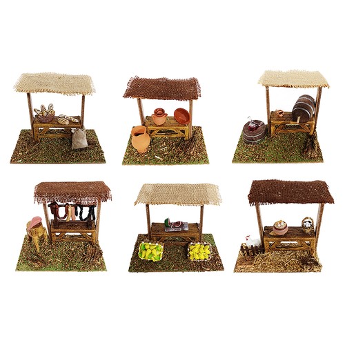Puestos de Mercado para Belén de Navidad modelos surtidos, OLIVER ART