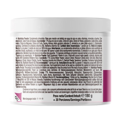WEIDER Hidratación equilibrio electrolítico 180 gr.