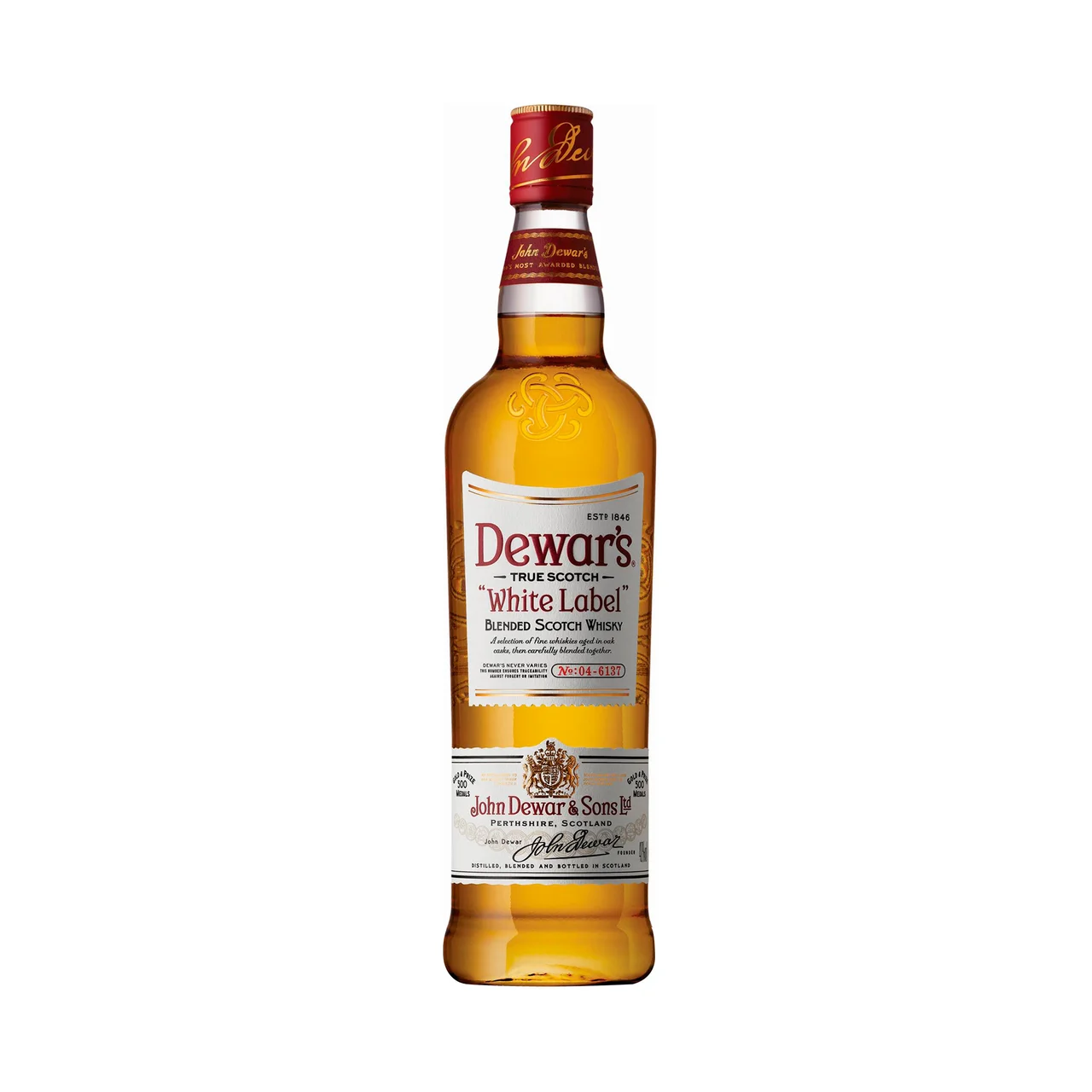 White label Whisky blended escocés 5 años botella 70 cl.