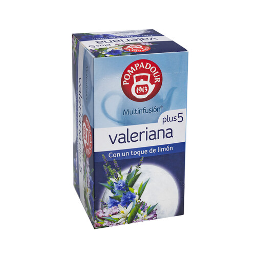 POMPADOUR Multinfusión valeriana plus 5, 20 uds. 40 g,