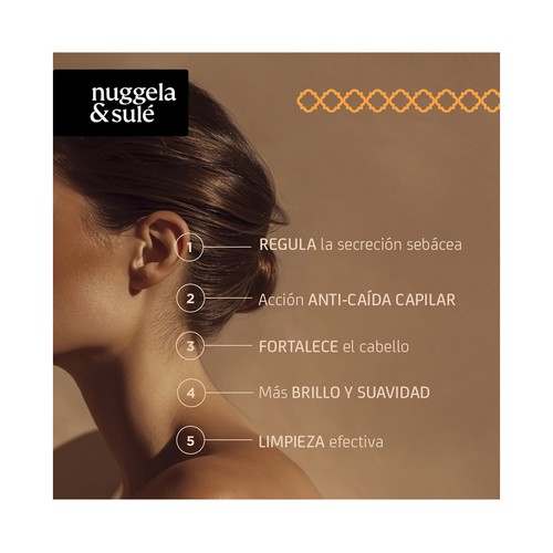 NUGGELA & SULÉ Champú especial cabello graso, que estimula el crecimiento del mismo 250 ml.