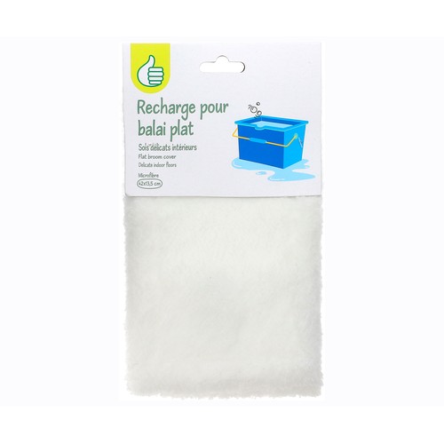 PRODUCTO ECONÓMICO ALCAMPO Recambio de mopa de microfibra.