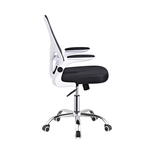 Silla de escritorio 61X58X94/104cm de tela con respaldo de malla. CAMILO RIGAMONTI