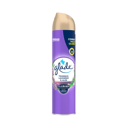 GLADE Ambientador en spray con fragancia a lavanda y aloe vera 300 ml.