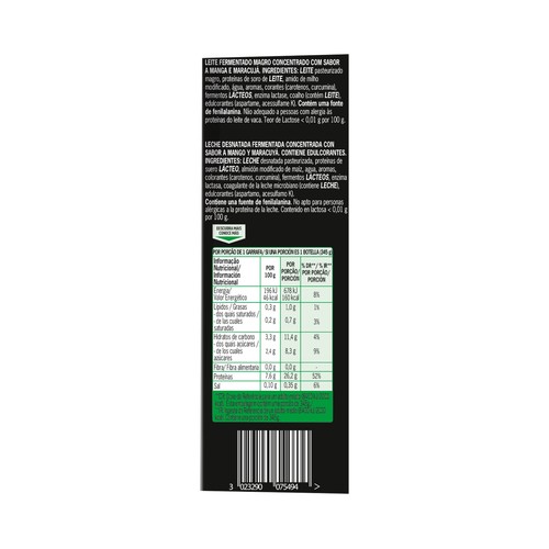 LINDAHLS Bebida láctea proteína tropical sin azúcar añadido 345 ml.