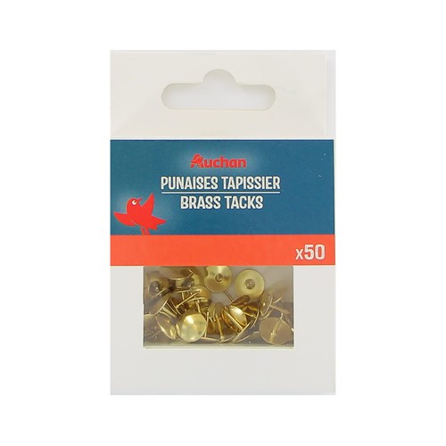 Tachuelas latonadas de 10 mm, 50 unidades, ALCAMPO.