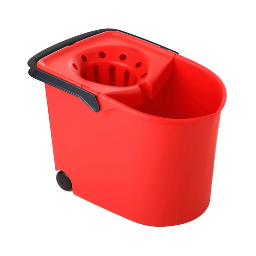 TATAY Cubo de fregona con escurridor de color rojo con 12 l.
