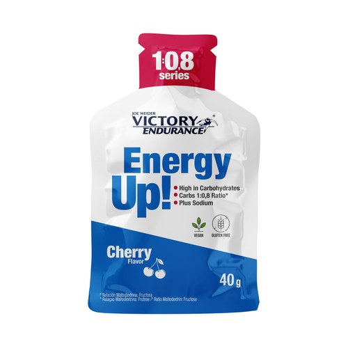 VICTORY Gel energético sabor cereza a base de hidratos de carbono 40 g.