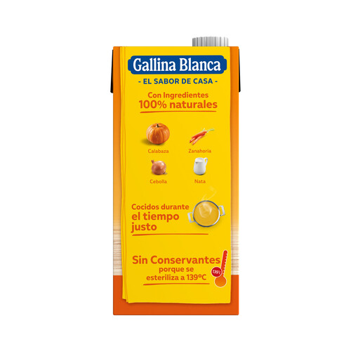 GALLINA BLANCA Crema de calabaza 1 l.