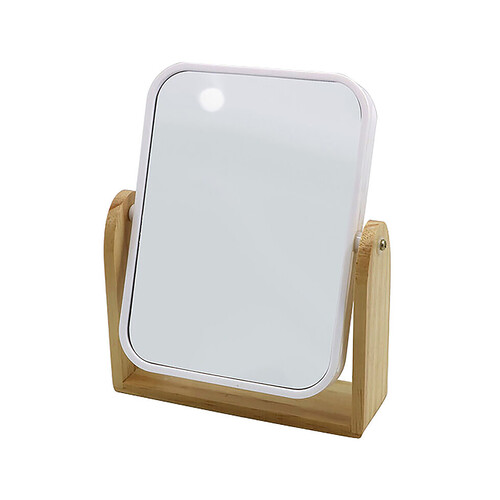 Espejo de tocador con 2 caras de tamaño pequeño y con soporte, ACTUEL.
