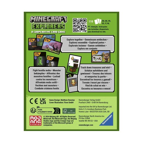 Juego de cartas Explorer MINECRAFT.