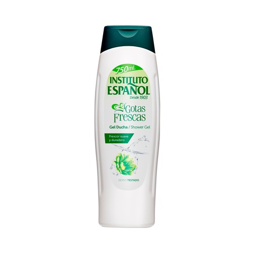 INSTITUTO ESPAÑOL Gotas frescas Gel para ducha o baño con frescor suave y duradero 750 ml.