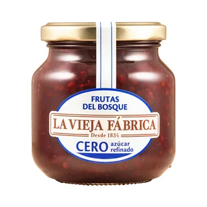 LA VIEJA FÁBRICA Mermelada de frutas del bosque cero azúcares refinados 280 g.