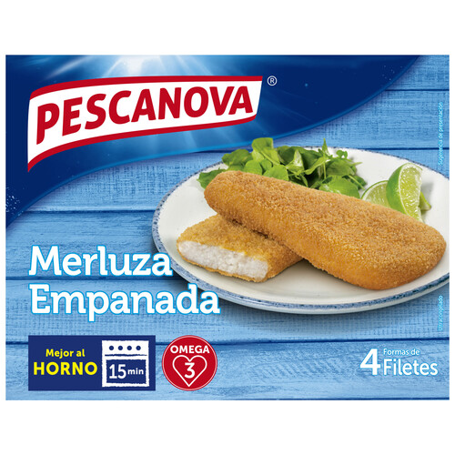 PESCANOVA Merluza empanada en filetes 4 uds.