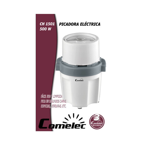 Picadora eléctrica COMELEC CH1501, 500W. 