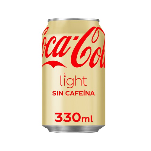 COCA COLA LIGHT Refresco de cola Light sin cafeína lata de 33 cl.